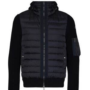 Moncler knit detail padded jacket
